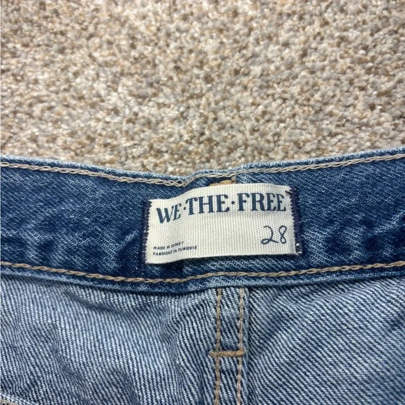 NWT WE THE FREE Ghost Town High Rise Long Short Raw Hem Size 28 - Picture 14 of 16